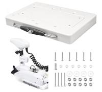 1854054 RTA-54 Composite Quick Release Bracket Plate for Minn Kota Riptide Electric Steer Trolling Motor Ulterra Terrova PowerDrive V2 & Deckhand 40 - White