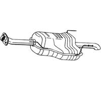 185457 REAR MUFFLER BOSAL