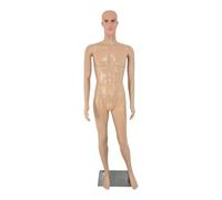 185cm Male M2 Mannequin - Full Body Display Dummy with Realistic Features, Rotating Head, Adjustable Arms, Stable Base - Easy Assembly - Ideal for Retail Shops, Fashion Displays, Photography