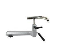 185mm Wood Lathe Round Bend Tool Rest Kit with 280mm Base, OD 16mm Post, 76mm High Post, for Bench DIY Lathe Machining Curved Surfaces and Round Hollow Bowls and Jars