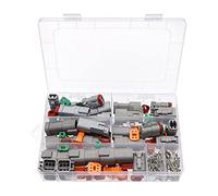 185pcs Deutsch DT Wire Waterproof Connectors Automotive Sealed Plug DT06-2/3/4/6S DT04-2/3/4/6P Electrical Compatible With car motor