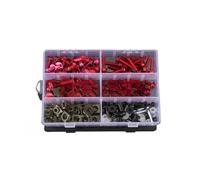 186 PCS Motorcycle Fairing Bolt Screws For YZF 600 1000 For R1 For R6 For R3 For R15 For R25 For T-MAX 530 For TMAX 500 Bolts Washers(Red)