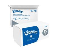 Kleenex 2-Ply Ultra Hand Towel 124 Sheets (Pack of 15) 6778