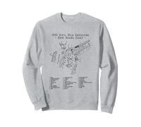 1863 Civil War Revolver New Model Army Gun Diagram Sweatshirt
