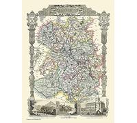 1863 Map Of Shropshire by Thomas Moule 1000 Piece Jigsaw Puzzle