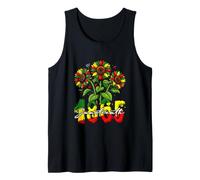 1865 Juneteenth Floral Sunflowers Proud Afro Black History Tank Top