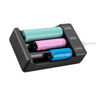 18650 21700 Battery Multi Bay Battery Charging Box Fast USB C Charging LED Alert USB C Battery