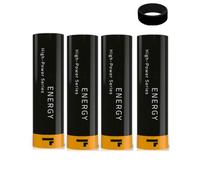 18650 3800mAh Gold Compatible With Fogstar Energy Works With Sub Ohm Kit No Nicotine (4 Pack)