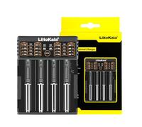 18650 Battery Charger LiitoKala Lii-402 AA Battery Fast Charger Support USB Output for 26650 17500 10440 Li-lion Battery, Ni-MH/Ni-Cd AA AAA Battery-4 bay