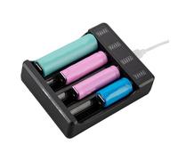 18650 Battery Fast Charging Box 1/2/3/4 Bay With LED Indicators For 3.7V 4.2V Rechargeable Batteries Power Supply USB C Battery Charger