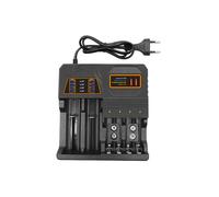 18650 Lithium Battery Charger 3.7V/4.2V 26650 Charger Automatic Shut-Off 21700 Multifunctional Charging Dock EU