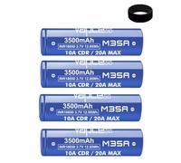 18650 M35A 3500mAh Rechargeable Battery Compatible With Vapcell Works With Sub Ohm Kit No Nicotine (4 Pack)