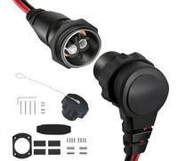1865120 MKR-28 Trolling Motor Plug and Receptacle for Minn Kota Freshwater and Saltwater Marine Battery Accessory 12V/24V/ 36V/48V Male Female Trolling Motor Socket Connector Waterproof Quick Connect
