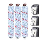 1868 Multi-Surface Brush Roll + 1866 Vacuum Filter, Compatible With Bissell, CrossWave 1785 Series 3888A 3555N 2306A 1785A 2306 Vacuum Cleaner Accessories(B (6Pcs))