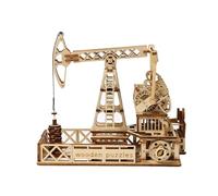 186PCS 3D Wooden Oil Derrick Assembly Model Kit CK805(Oil Derrick)