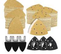 186PCS Multi Tool Sandpaper Kit for Oscillating Tool Sanding Pads Available in a Variety of Grit Sizes use for Sanding in Confined Spaces for Sanding Hardwoods Wall Finishes Descaling and Home Diy