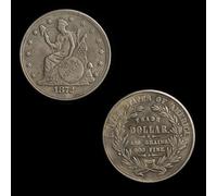 1872 American Trade Silver Dollar Retro Coins Silver Coins Collection Commemorative Coins