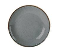 (187618RM) Seasons Range of Rustic Inspired Tableware by Porcelite ***Set of 4 Storm Coupe Plate 18cm/7''***
