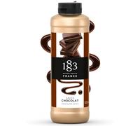 1883 Maison Routin Chocolate Sauce 500ml - Gourmet Topping for Desserts, Cocktails, Hot Chocolates, Made with Natural Cocoa, Vegetarian, Nut-Free, Gluten-Free, Squeezy Bottle for Easy Use