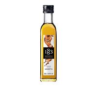 1883 Maison Routin Premium Amaretto Syrup Made with Pure Cane Sugar for Coffee, Hot Chocolate & Cocktails, Vegan Friendly, No Preservatives or Artificial Colours - 250ml Glass Bottle