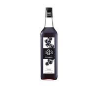1883 Maison Routin Premium Blackcurrant Syrup - Intense Berry Flavoured Syrup for Cocktails, Sodas, Iced Drinks & Desserts, Vegan-Friendly, 1L Glass Bottle