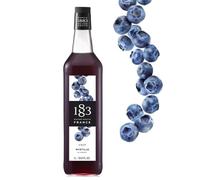 1883 Maison Routin Premium Blueberry Syrup for Cocktails, Mocktails, Iced Tea, Smoothies Glass 1L
