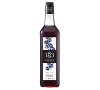 1883 Maison Routin Premium Blueberry Syrup for Cocktails, Mocktails, Iced Tea, Smoothies PET 1L