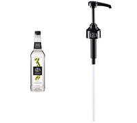 1883 Maison Routin Premium Cane Sugar Syrup with Reuseable Syrup Pump for Cocktails, Mocktails, Coffee & Iced Tea PET 1L