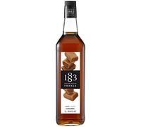 1883 Maison Routin Premium Caramel Syrup for Coffee, Hot Chocolate & Milkshakes - Vegan-Friendly, Allergen-Free, No Artificial Colours or Preservatives- 1L Glass Bottle