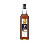1883 Maison Routin Premium Caribbean Syrup Made with Pure Cane Sugar for Cocktails, Mocktails & Sodas - Exotic Rum Flavour, No Preservatives - 1L Glass Bottle