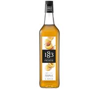 1883 Maison Routin Premium Cherry Plum Syrup, 1 Litre Glass Bottle | Flavoured Syrup, For Coffee, Tea, Cocktails, Iced Drinks & Desserts, Made with Pure Cane Sugar, No Artificial Colours, Vegan