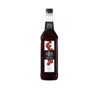 1883 Maison Routin Premium Cherry Syrup for Cocktails, Mocktails, Iced Tea, Smoothies PET 1L