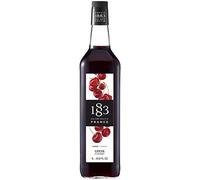1883 Maison Routin Premium Cherry Syrup for Perfect for Coffees, Cocktails, Mocktails & Smoothies - Vegan-Friendly, Allergen-Free, No Preservatives - 1L Glass Bottle
