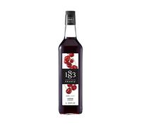 1883 Maison Routin Premium Cherry Syrup for Perfect for Coffees, Cocktails, Mocktails & Smoothies - Vegan-Friendly, Allergen-Free, No Preservatives - 1L Glass Bottle