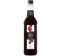 1883 Maison Routin Premium Cherry Syrup, Made with Pure Cane Sugar, Perfect for Coffees, Cocktails, Mocktails & Smoothies, Vegan-Friendly, Allergen-Free, No Preservatives - 1L Glass Bottle