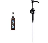 1883 Maison Routin Premium Chocolate Syrup with Reuseable Syrup Pump Sugar Free for Coffee, Hot Chocolate, Cocktails & Baking PET 1L