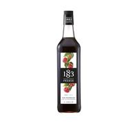 1883 Maison Routin Premium Iced Tea Raspberry Syrup, 1 Litre Glass Bottle | Flavoured Syrup, For Coffee, Tea, Cocktails, Iced Drinks & Desserts, Made with Pure Cane Sugar, No Artificial Colours, Vegan