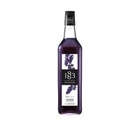 1883 Maison Routin Premium Lavender Syrup - Flavoured Coffee Syrup, Cocktails, Mocktails, Iced Tea - Great Sugar Alternative, Vegan-Friendly, Allergen-Free - 1L Glass Bottle