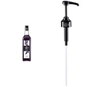 1883 Maison Routin Premium Lavender Syrup with Reuseable Syrup Pump for Iced Tea, Coffee, Cocktails, Mocktails, Desserts Glass 1L
