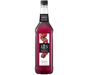 1883 Maison Routin Premium Mixed Berry Grenadine Syrup, 1 Litre PET Bottle | Flavoured Syrup, For Coffee, Tea, Cocktails, Iced Drinks & Desserts, Made with Pure Cane Sugar, No Artificial Colours, Vegan