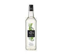 1883 Maison Routin Premium Mojito Mint Syrup, Refreshing Herbal Flavour for Cocktails, Lemonades and Mocktails, Vegan-Friendly, No Preservatives or Artificial Flavours - 1L Glass Bottle