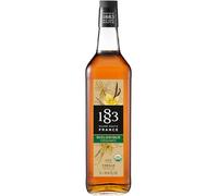 1883 Maison Routin Premium Organic Vanilla Syrup, 1 Litre Glass Bottle