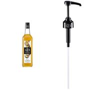 1883 Maison Routin Premium Passion Fruit Syrup with Reuseable Syrup Pump for Cocktails, Passion Fruit Martinis, Mocktails, Smoothies, Iced Coffee Glass 1L