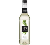1883 Maison Routin Premium Peppermint Syrup Made with Pure Cane Sugar for Coffee, Hot Chocolate & Mocktails - Fresh Mint Flavour, No Preservatives - 1L PET Bottle