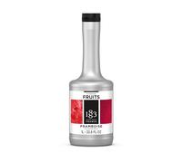 1883 Maison Routin Premium Raspberry Fruit Purée - Berry For Cocktails, Smoothies & Mules, Allergen-Free, Vegan-Friendly, 1L Bottle