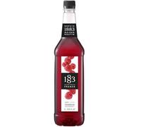 1883 Maison Routin Premium Raspberry Syrup for Cocktails, Mocktails & Iced Tea PET 1L
