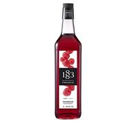 1883 Maison Routin Premium Raspberry Syrup for Cocktails, Mocktails and Iced Tea - Vegan-Friendly, Allergen-Free, No Preservatives - 1L Glass Bottle