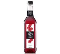 1883 Maison Routin Premium Raspberry Syrup for Cocktails, Mocktails & Iced Tea PET 1L