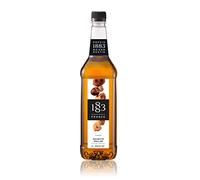 1883 Maison Routin Premium Roasted Hazelnut Syrup for Coffee, Tea, Hot Chocolate & Baking - Vegan-Friendly, Allergen-Free, Preservative Free - 1L PET Bottle