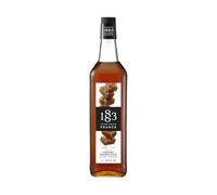 1883 Maison Routin Premium Salted Caramel Syrup Made with Pure Cane Sugar for Coffee, Hot Chocolate & Desserts, Diet Friendly & Natural, No Preservatives or Artificial Colours - 1L Glass Bottle